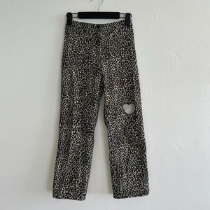 Valfre High-Waist Leopard Pants With Heart Cutout 🐆🖤